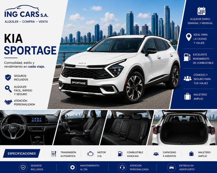 Kia Sportage alquiler en Panamá
