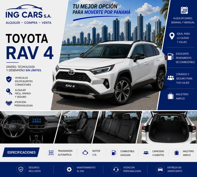 Toyota RAV4 alquiler en Panamá