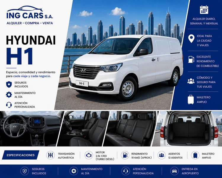 Hyundai H1 alquiler en Panamá