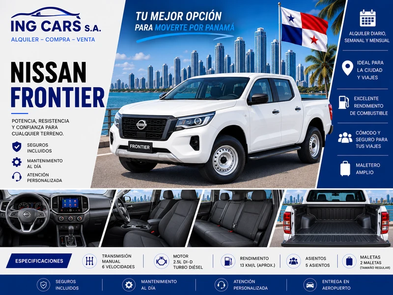 Nissan Frontier alquiler en Panamá